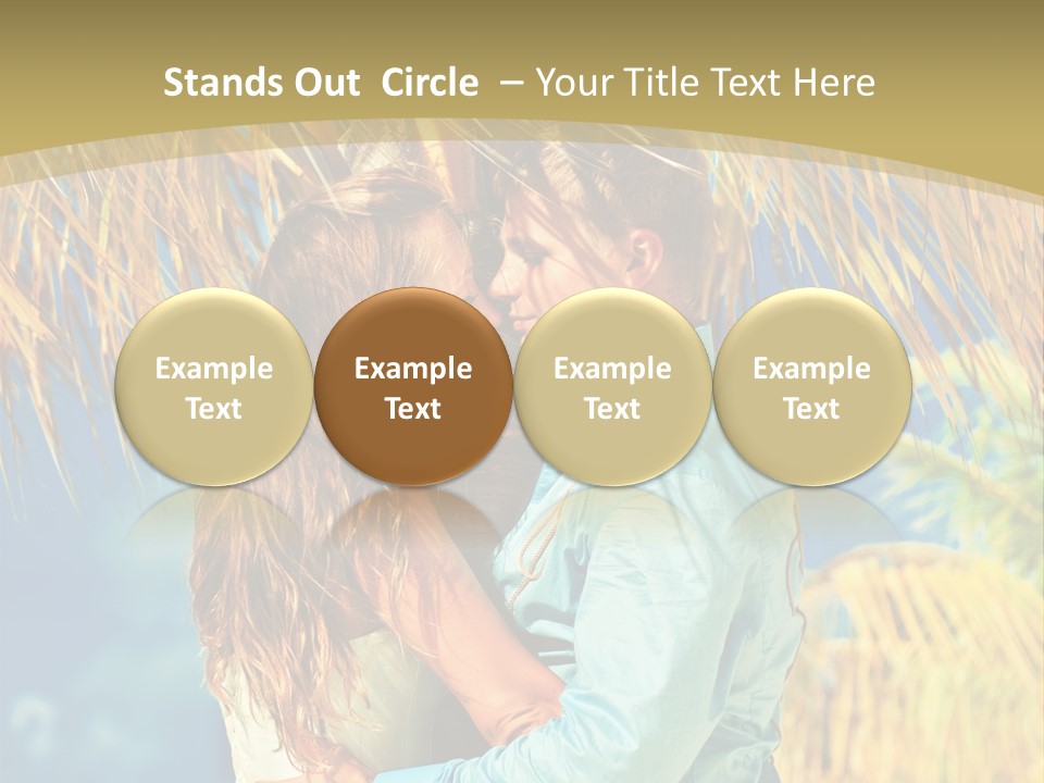 Pond Wind Bride PowerPoint Template