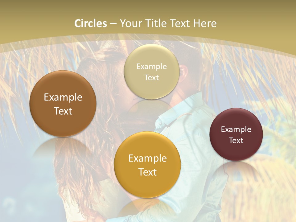 Pond Wind Bride PowerPoint Template