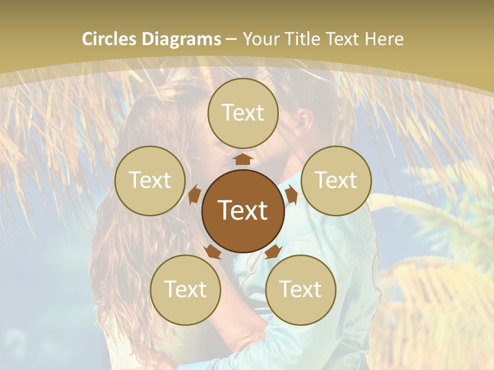 Pond Wind Bride PowerPoint Template