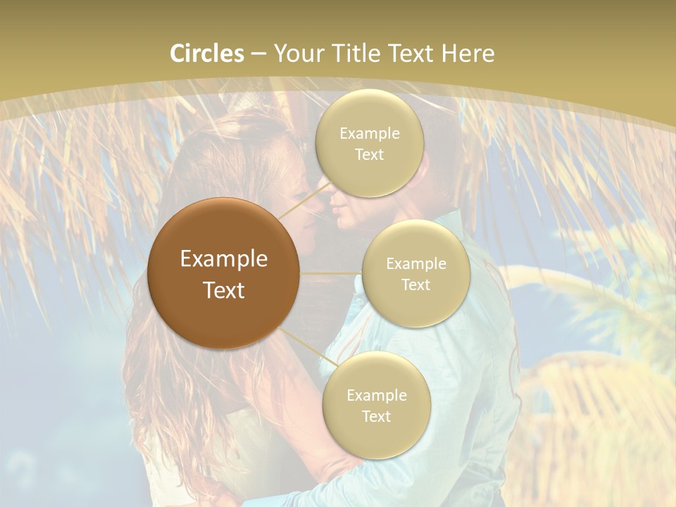 Pond Wind Bride PowerPoint Template