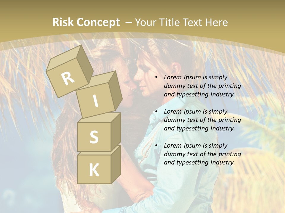 Pond Wind Bride PowerPoint Template