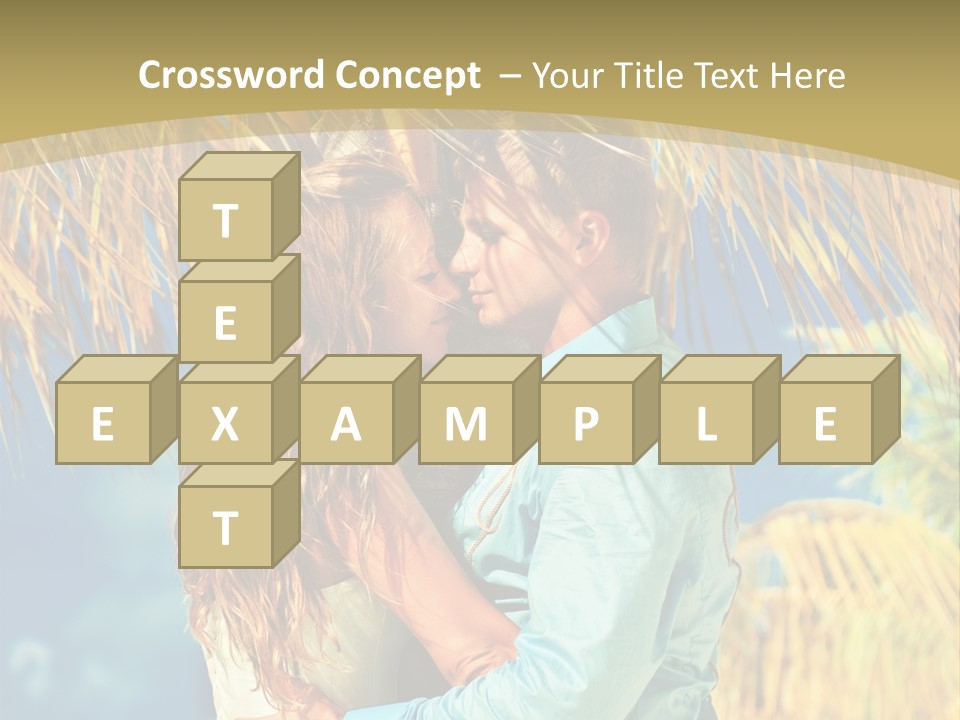 Pond Wind Bride PowerPoint Template