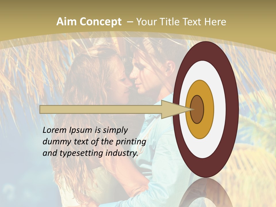 Pond Wind Bride PowerPoint Template