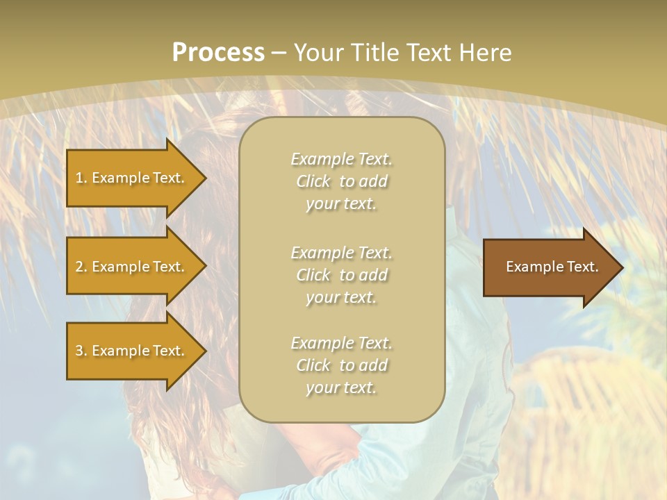 Pond Wind Bride PowerPoint Template