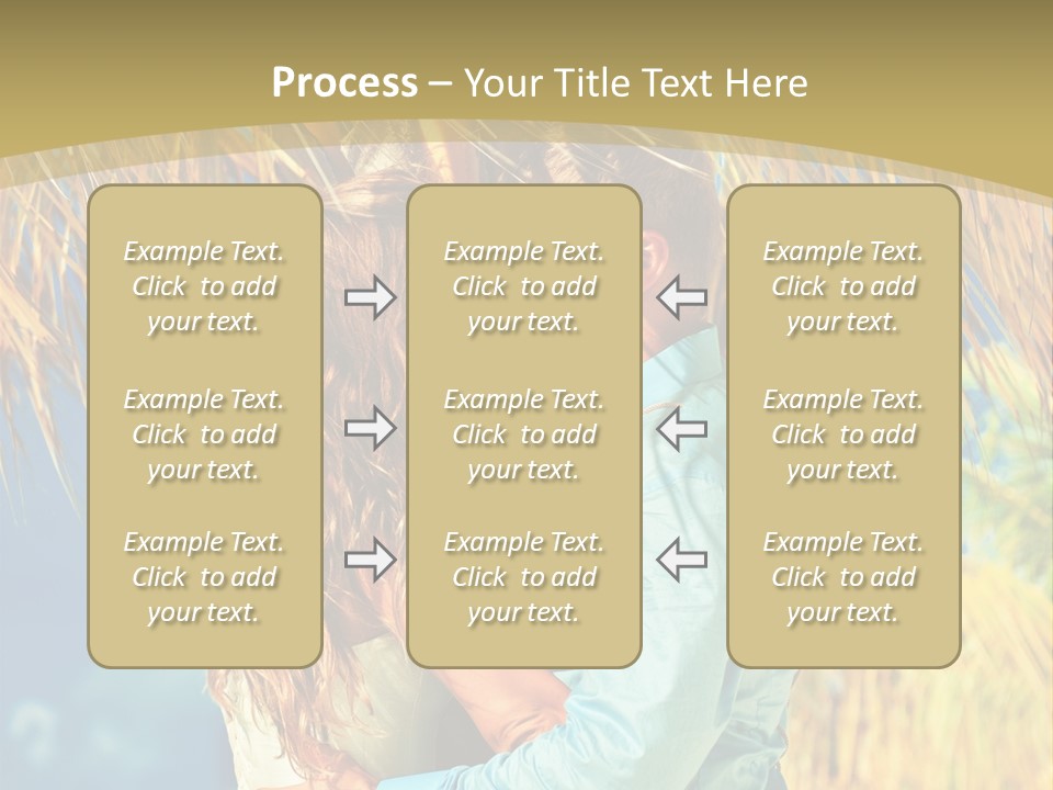 Pond Wind Bride PowerPoint Template