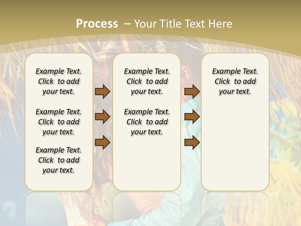 Pond Wind Bride PowerPoint Template