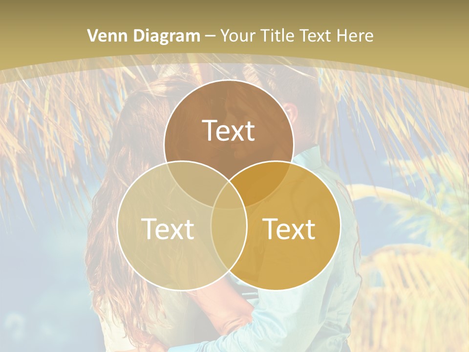 Pond Wind Bride PowerPoint Template