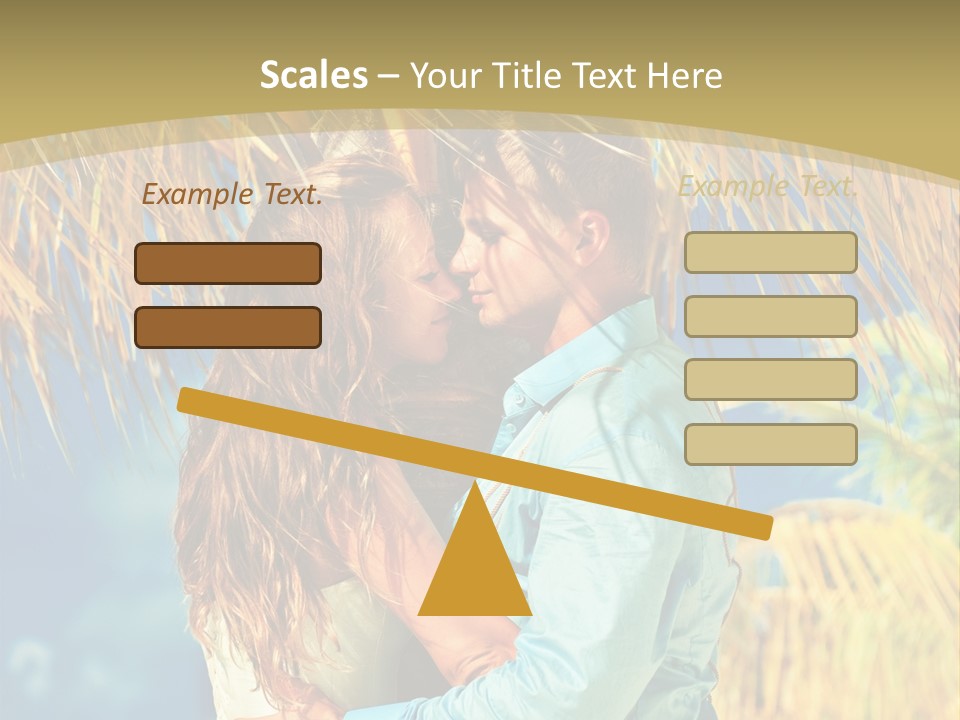 Pond Wind Bride PowerPoint Template