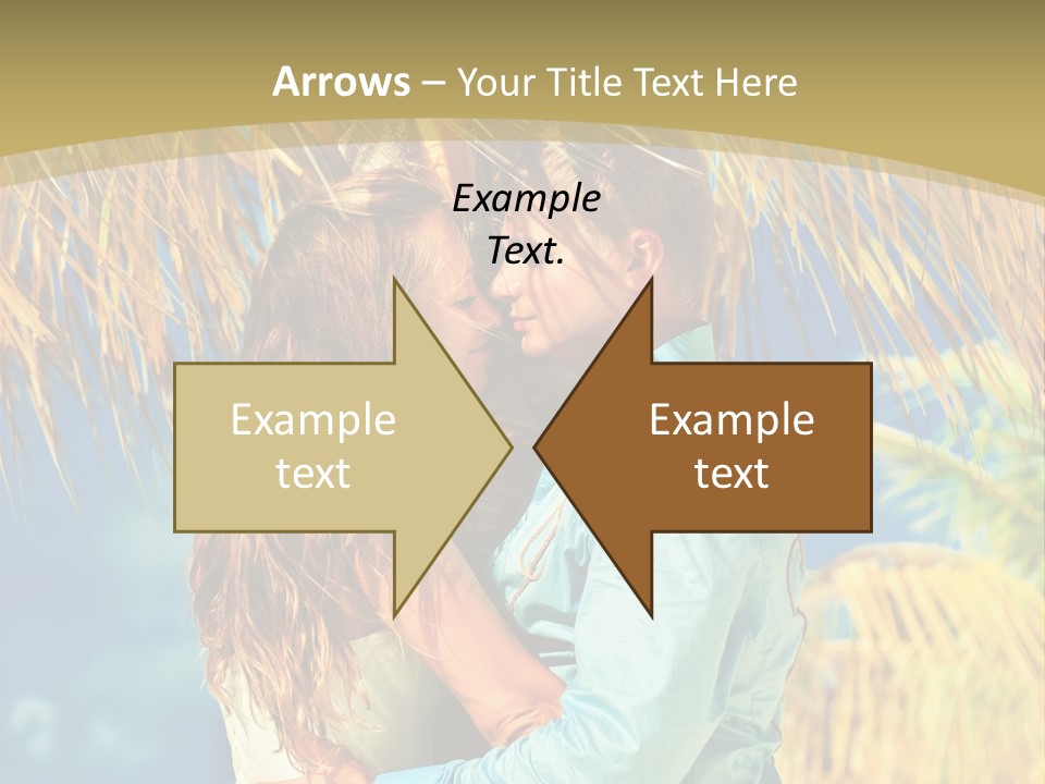 Pond Wind Bride PowerPoint Template