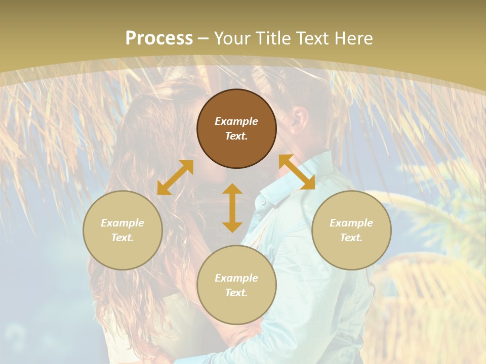 Pond Wind Bride PowerPoint Template