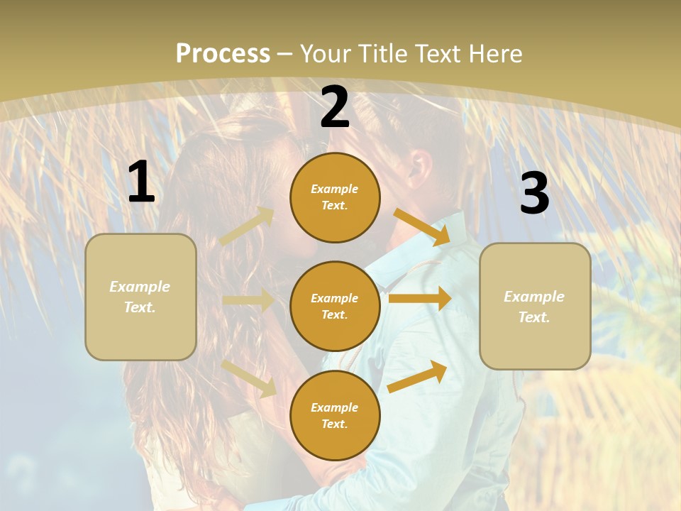 Pond Wind Bride PowerPoint Template