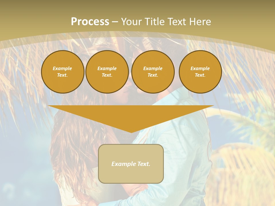 Pond Wind Bride PowerPoint Template