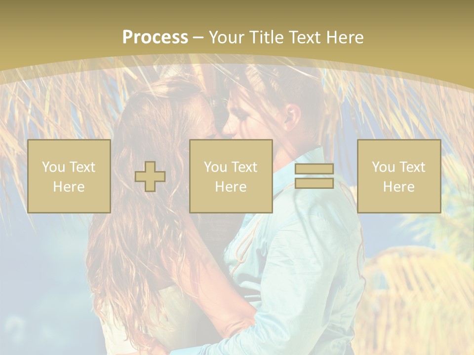 Pond Wind Bride PowerPoint Template