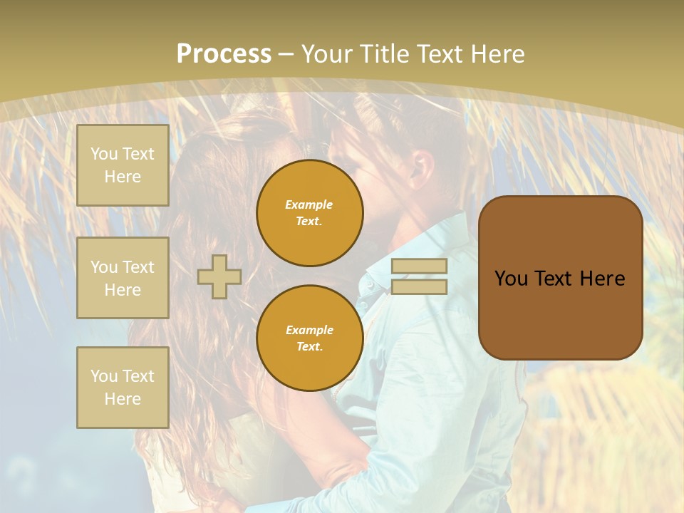 Pond Wind Bride PowerPoint Template