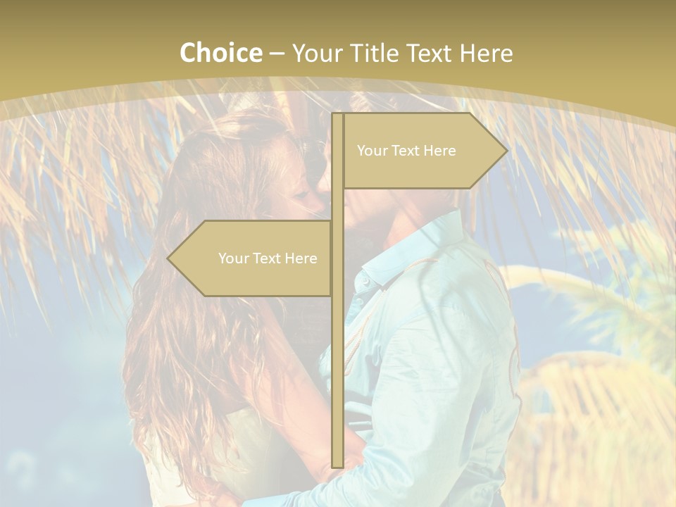 Pond Wind Bride PowerPoint Template