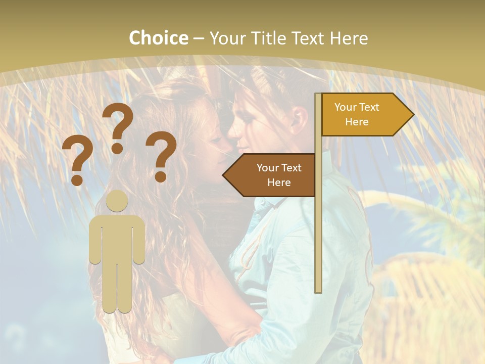 Pond Wind Bride PowerPoint Template