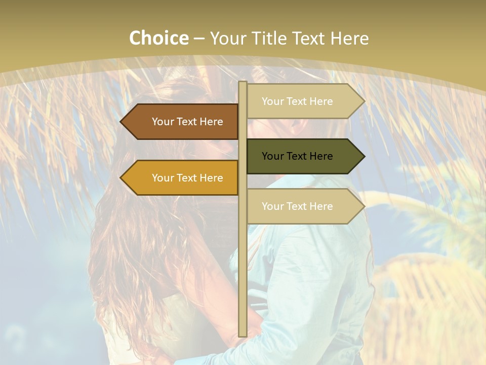 Pond Wind Bride PowerPoint Template