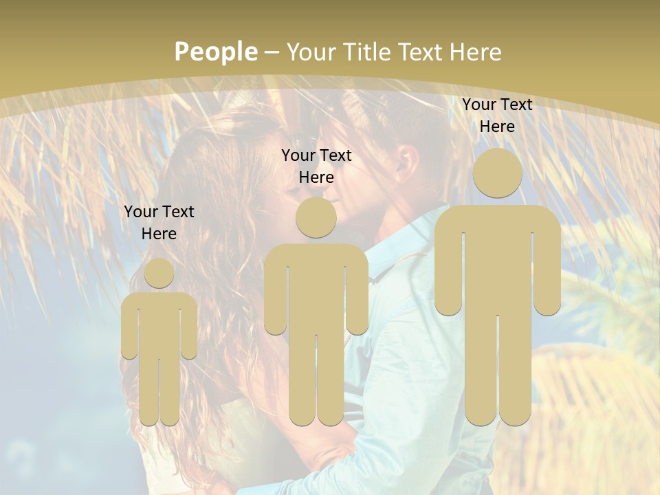 Pond Wind Bride PowerPoint Template