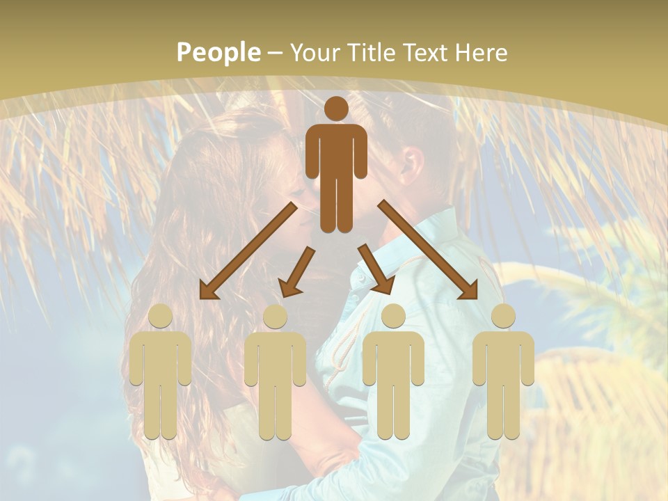 Pond Wind Bride PowerPoint Template