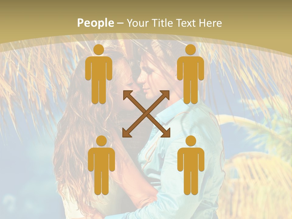 Pond Wind Bride PowerPoint Template