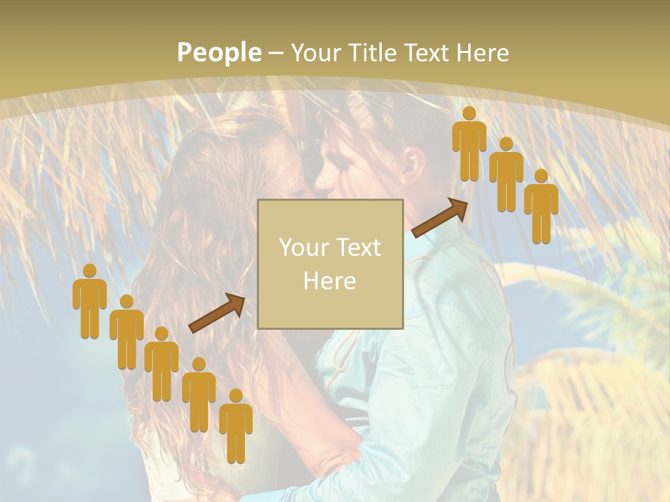 Pond Wind Bride PowerPoint Template