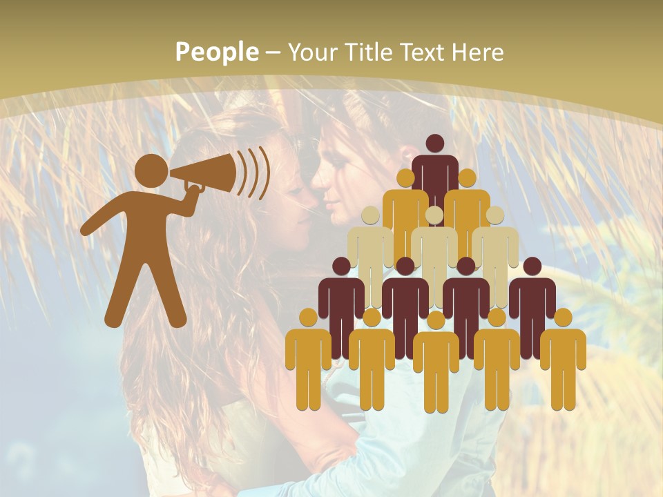 Pond Wind Bride PowerPoint Template