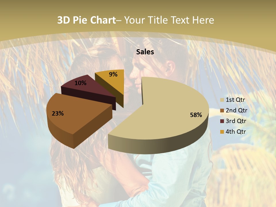 Pond Wind Bride PowerPoint Template