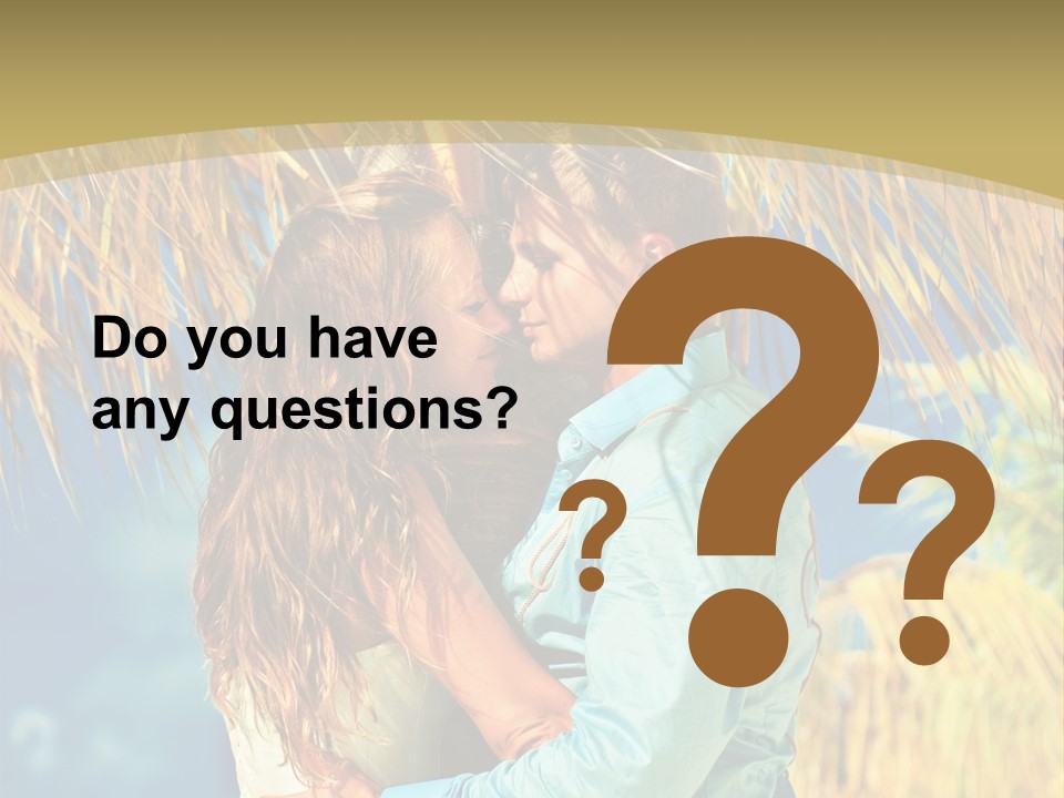 Pond Wind Bride PowerPoint Template