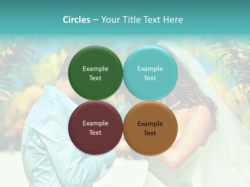 Bali Palm Bride PowerPoint Template