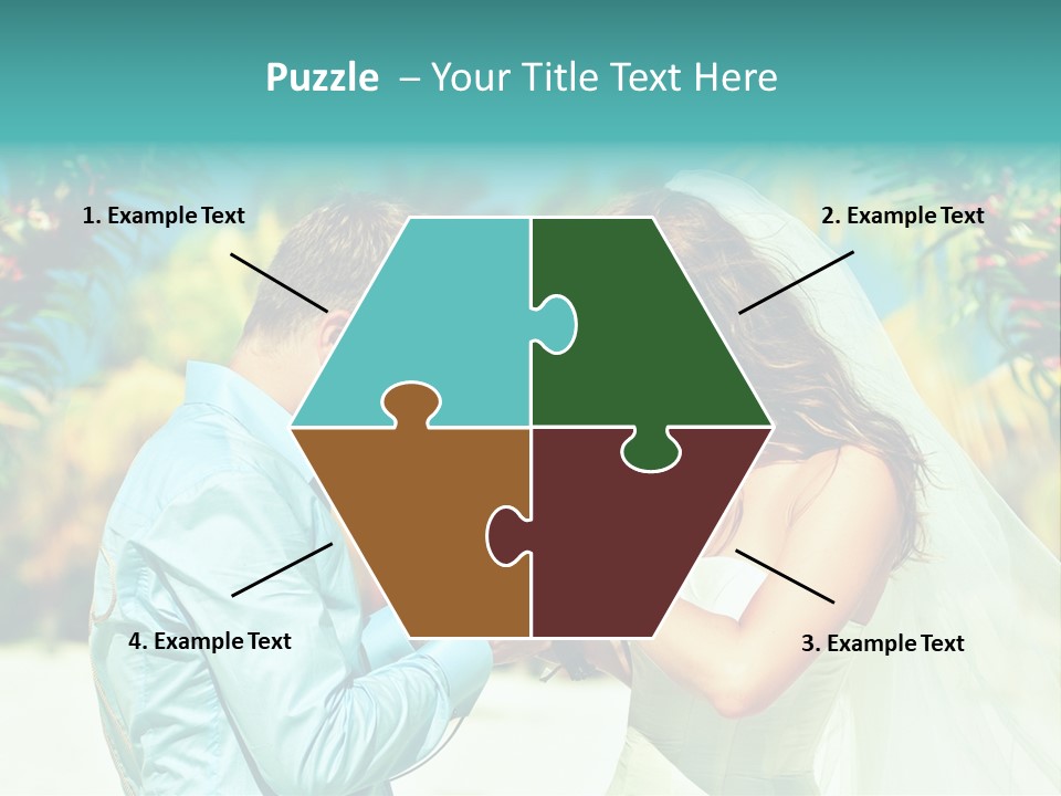 Bali Palm Bride PowerPoint Template