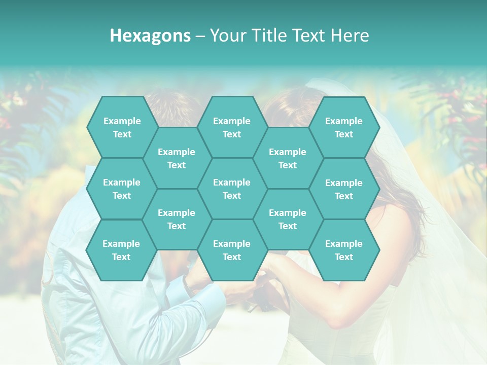 Bali Palm Bride PowerPoint Template