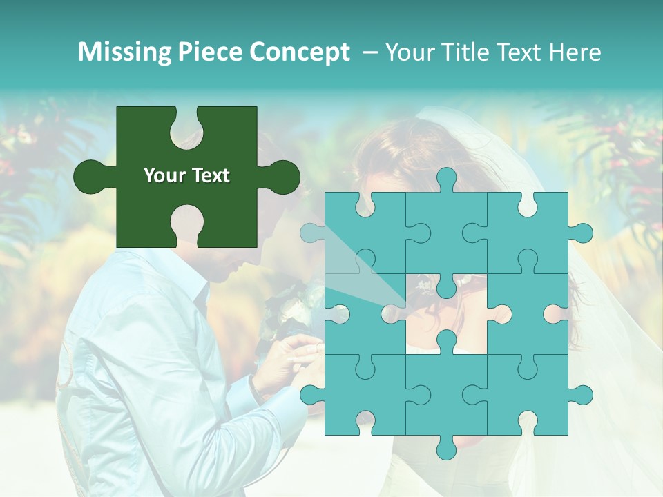 Bali Palm Bride PowerPoint Template