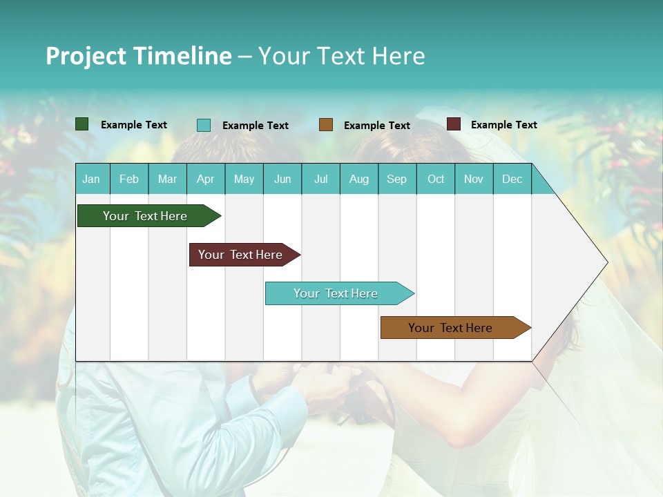 Bali Palm Bride PowerPoint Template