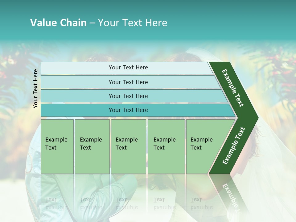 Bali Palm Bride PowerPoint Template