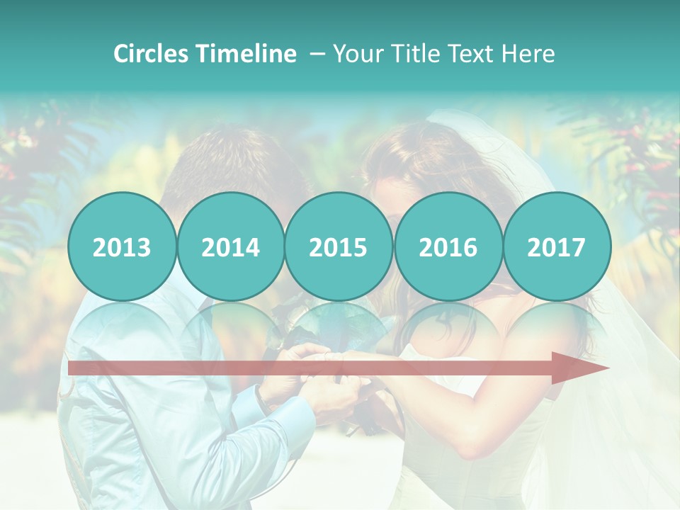 Bali Palm Bride PowerPoint Template