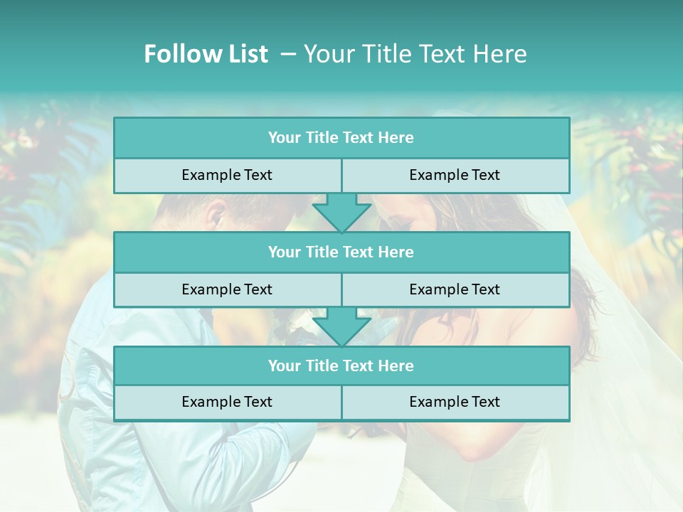 Bali Palm Bride PowerPoint Template