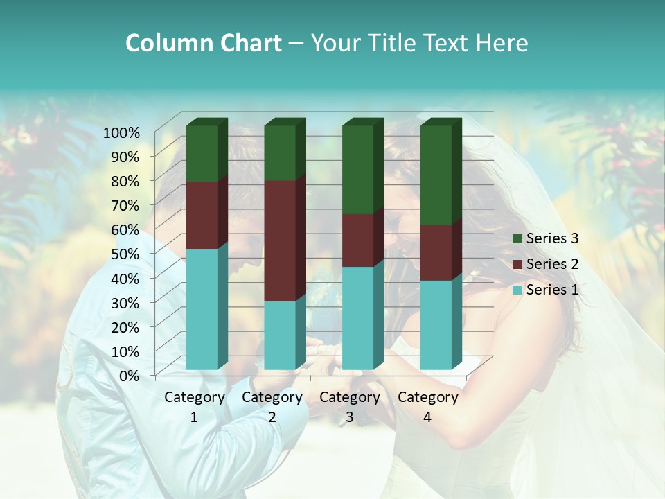 Bali Palm Bride PowerPoint Template