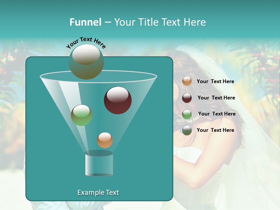 Bali Palm Bride PowerPoint Template