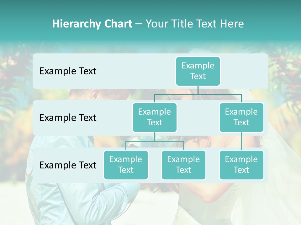 Bali Palm Bride PowerPoint Template