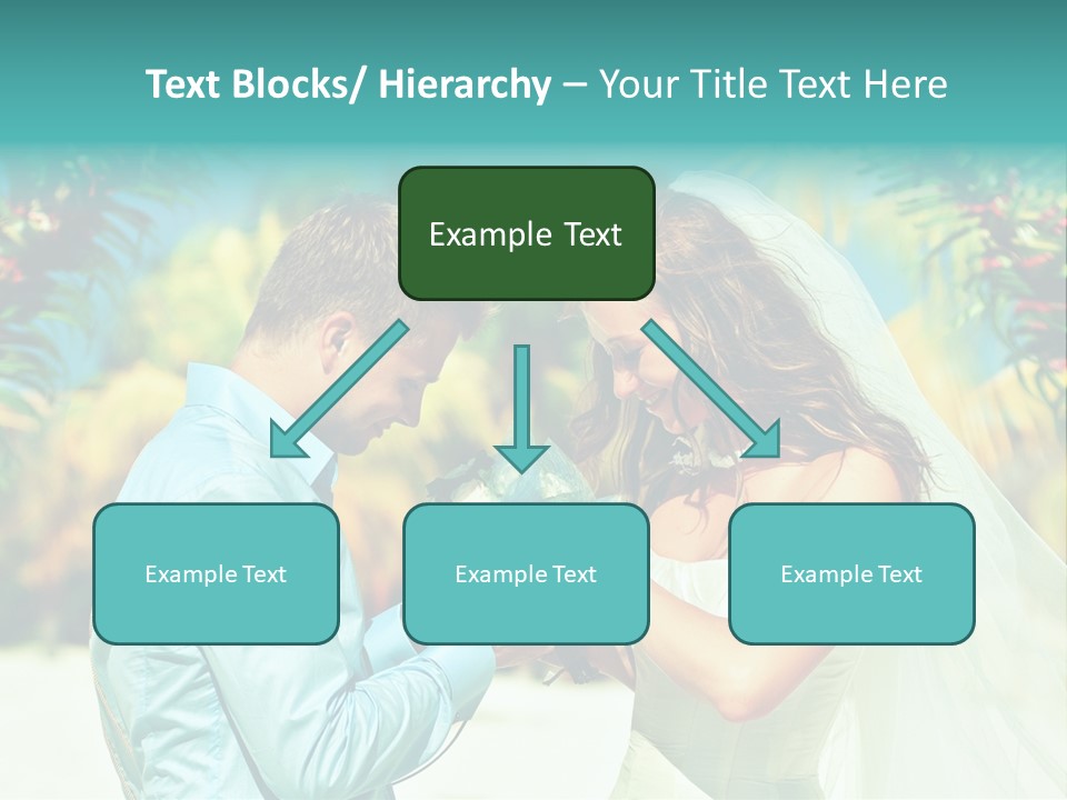 Bali Palm Bride PowerPoint Template