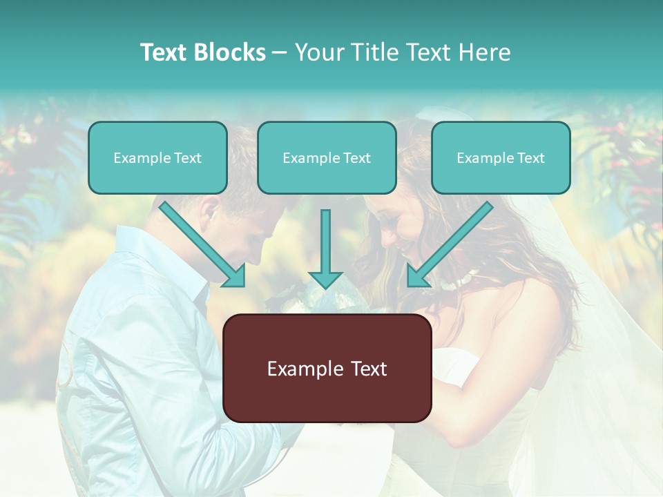 Bali Palm Bride PowerPoint Template