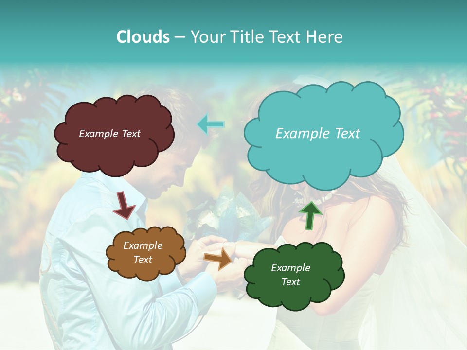 Bali Palm Bride PowerPoint Template