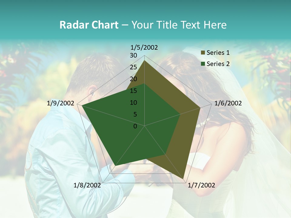 Bali Palm Bride PowerPoint Template