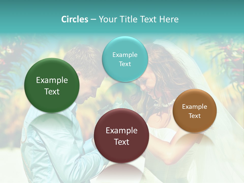 Bali Palm Bride PowerPoint Template