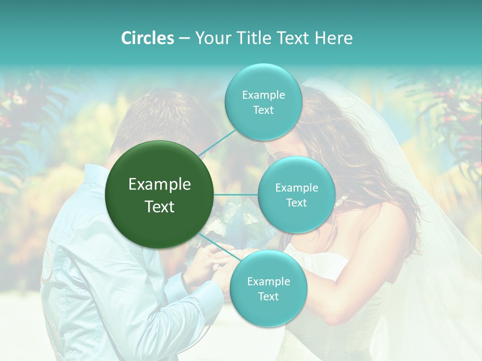 Bali Palm Bride PowerPoint Template