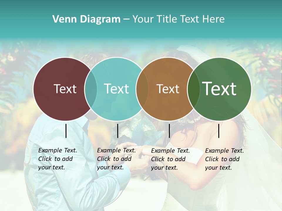 Bali Palm Bride PowerPoint Template