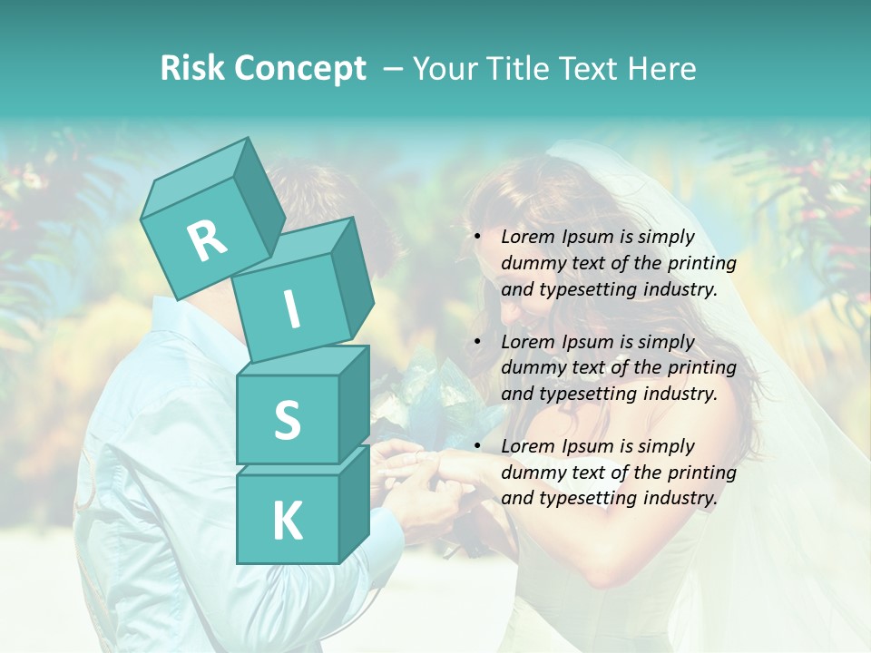 Bali Palm Bride PowerPoint Template