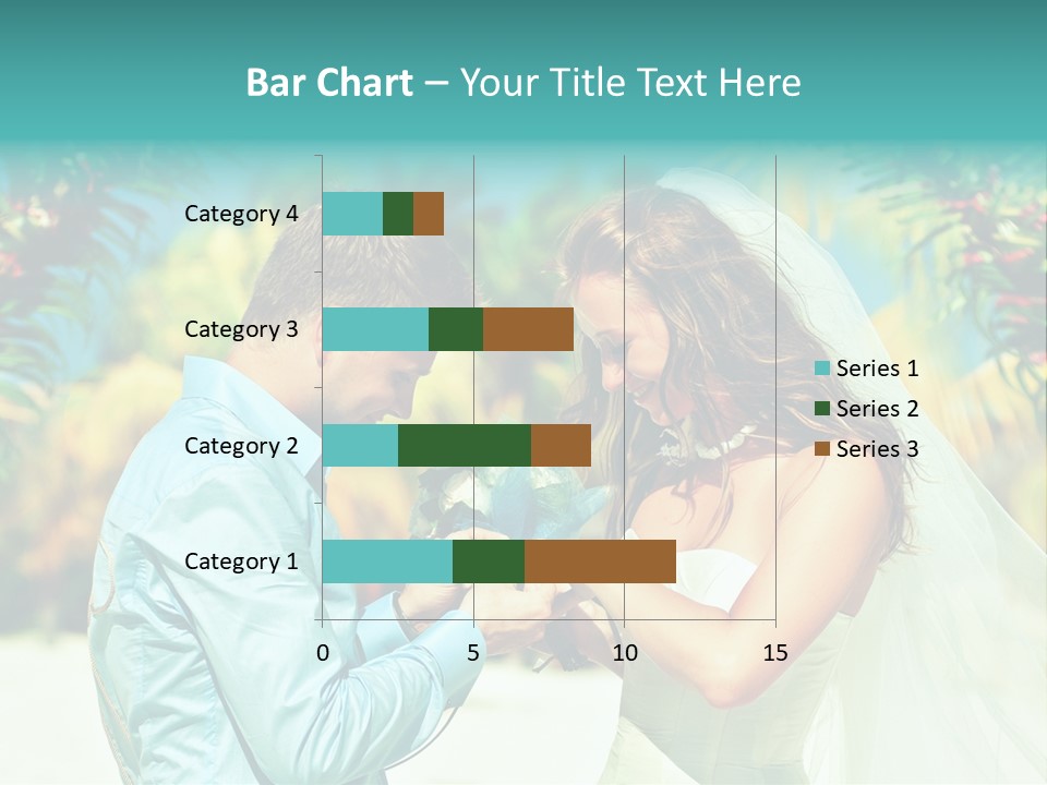 Bali Palm Bride PowerPoint Template