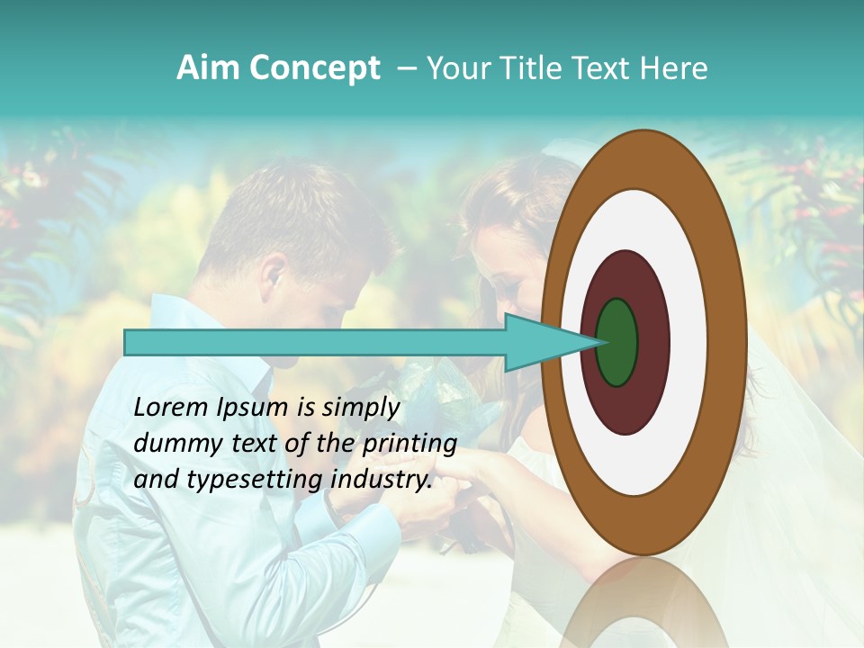 Bali Palm Bride PowerPoint Template