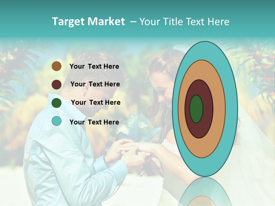 Bali Palm Bride PowerPoint Template